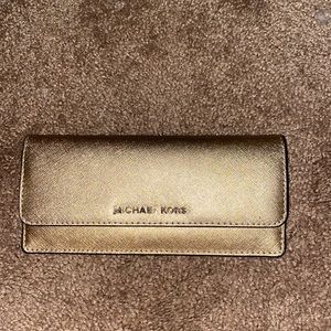 Michael Kors gold wallet